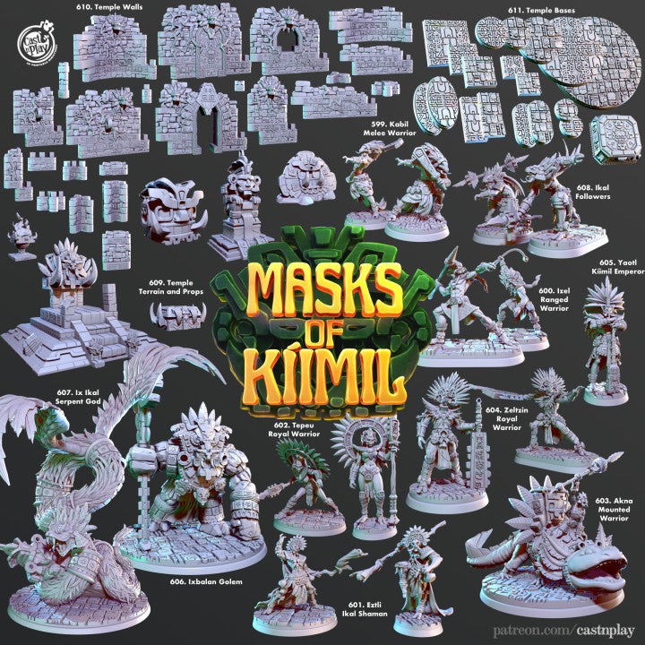 Cast n Play miniatures : 2022/11 - Masks of Kiimil