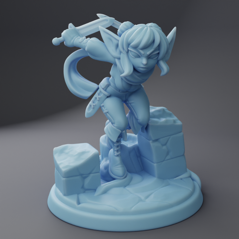 miniature Amanita - Goblin Rogue by Twin Goddess Miniatures