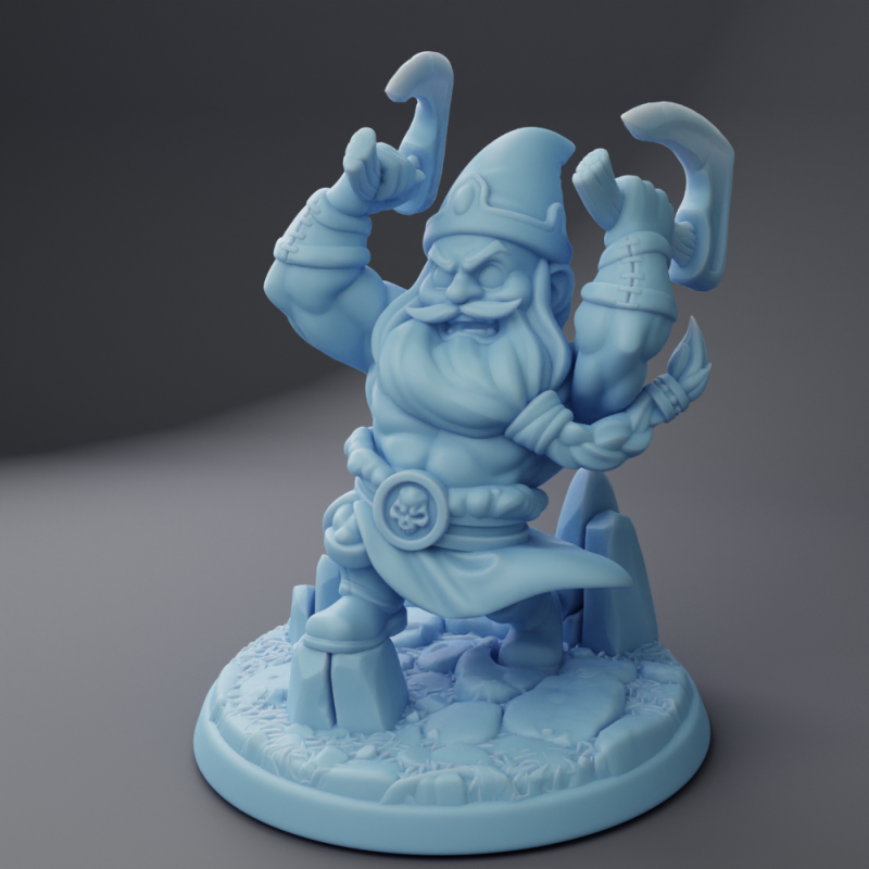 miniature Buff Gnome Barb by Twin Goddess