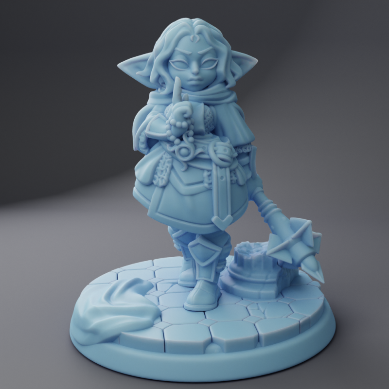miniature Holly Goblin Cleric by Twin Goddess Miniatures