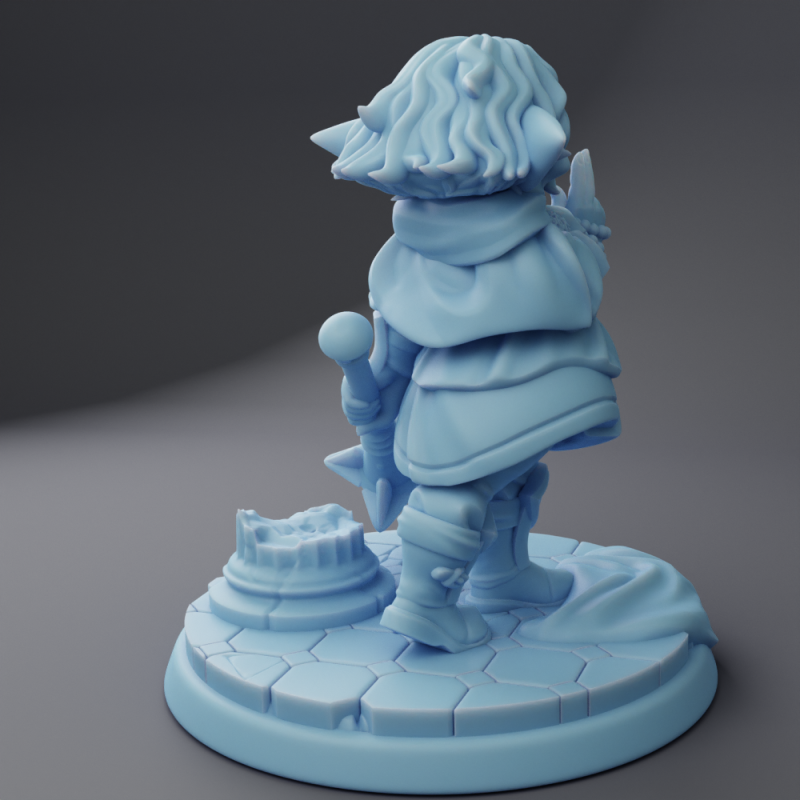 miniature Holly Goblin Cleric by Twin Goddess Miniatures