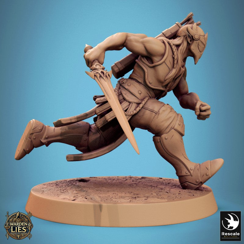 Moon Elf Sentinel - Run Sword