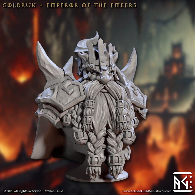Goldrun - Emperor of the Embers - Bust