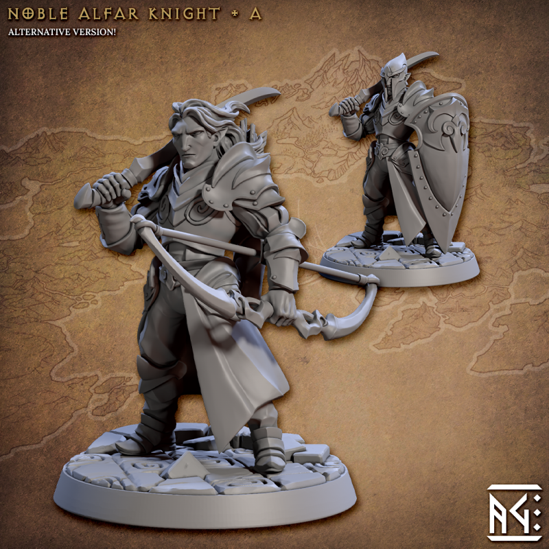 Miniature Noble Alfar Knight by Artisan Guild