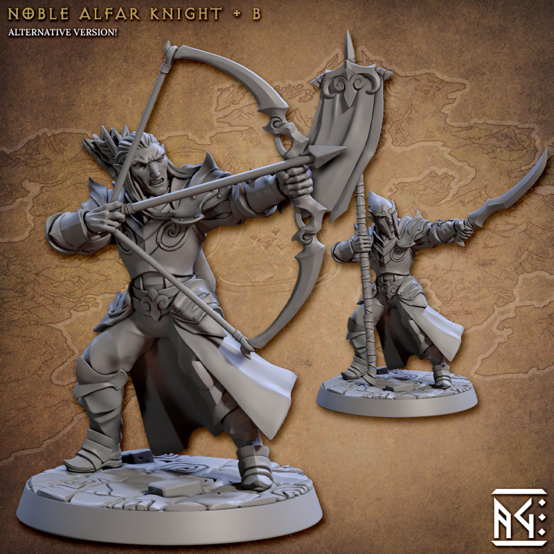 Miniature Noble Alfar Knight by Artisan Guild