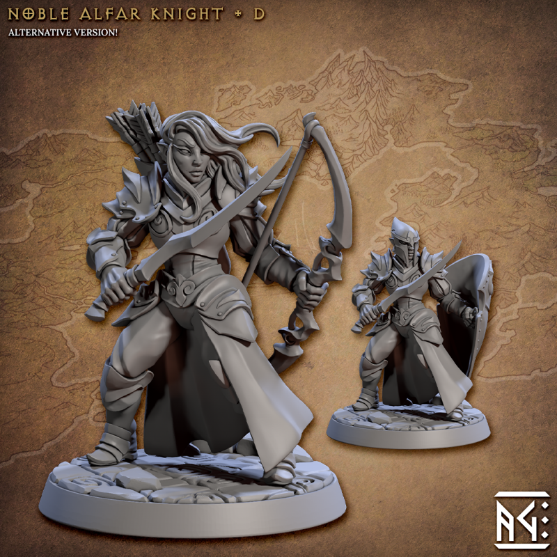 Miniature Noble Alfar Knight by Artisan Guild