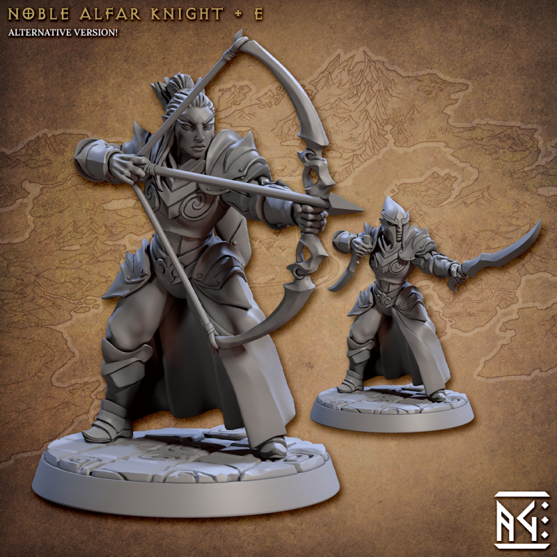Miniature Noble Alfar Knight by Artisan Guild