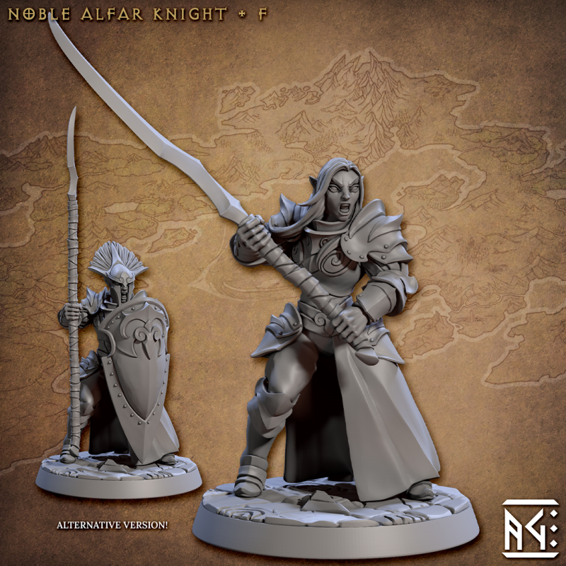 Miniature Noble Alfar Knight by Artisan Guild