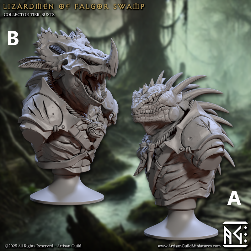 Lizardmen of Falgor - Bust