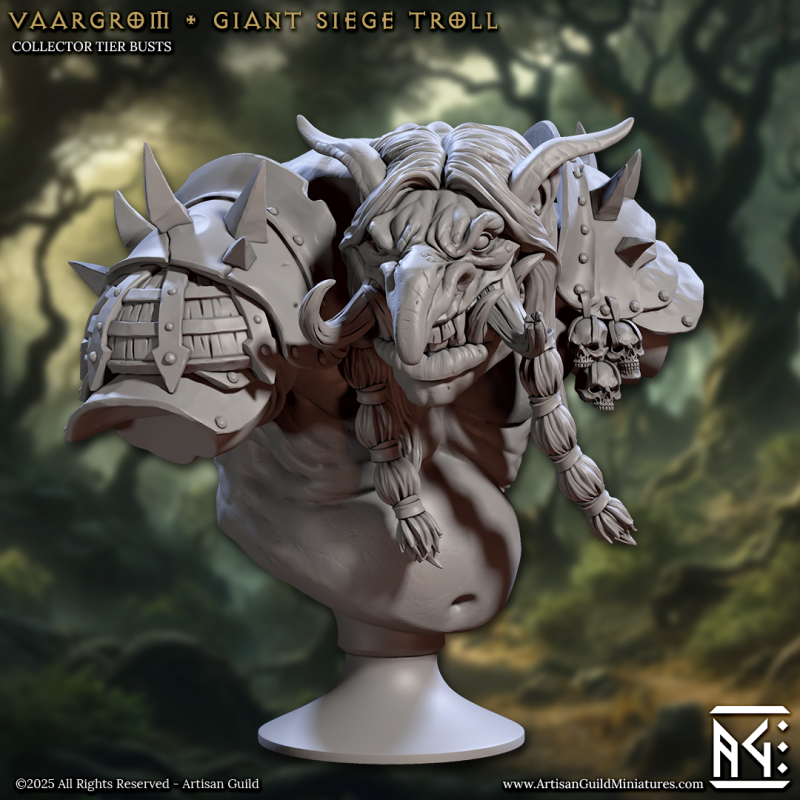 Vaargrom Giant Siege Troll - Bust