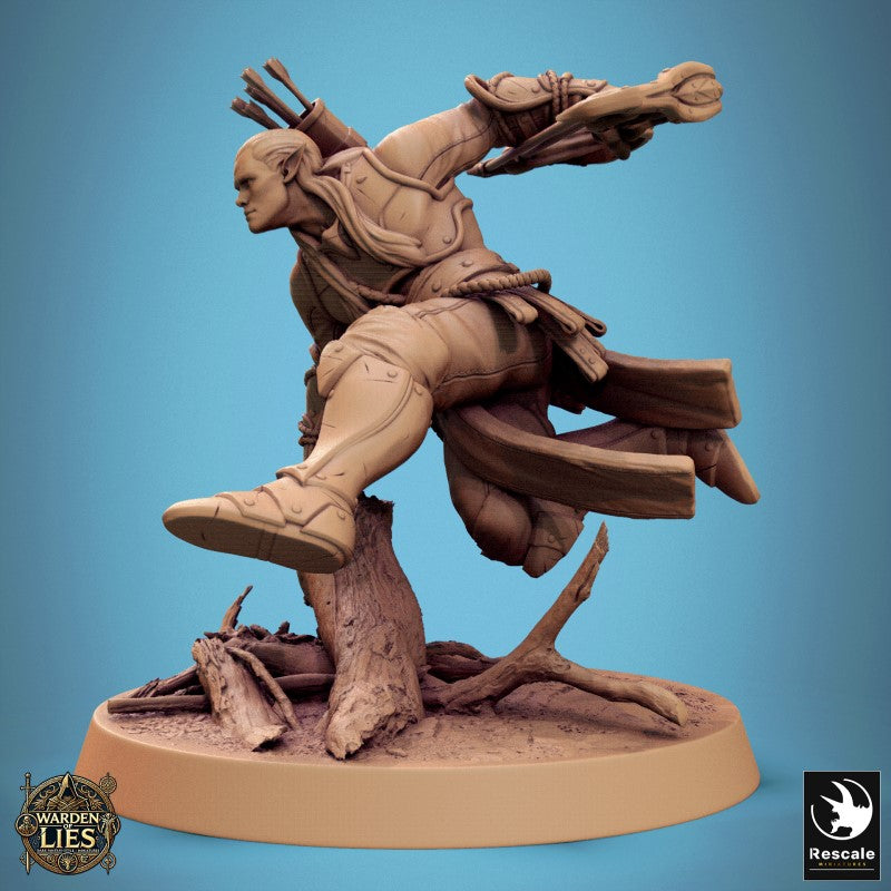 Moon Elf Sentinel - Vault Bow