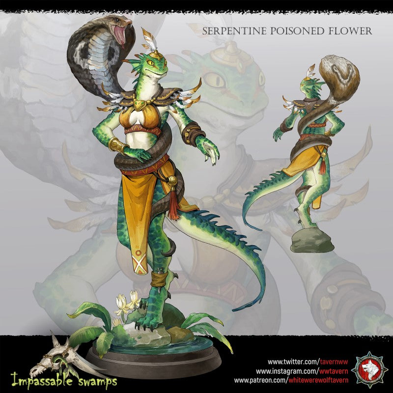 miniature Serpentine by White Werewolf Tavern