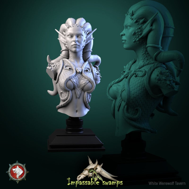 miniature Klooh-Klooph Bust by White Werewolf Tavern