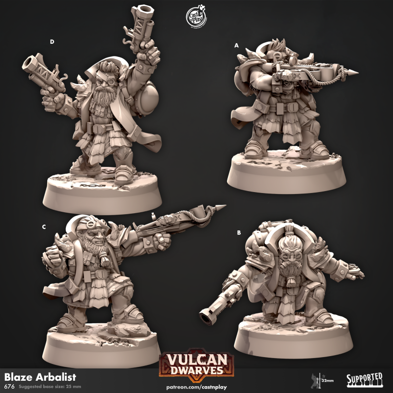 miniature Blaze Arbalist by Cast n Play