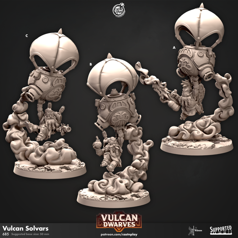 miniature Vulcan Solvars by Cast n Play