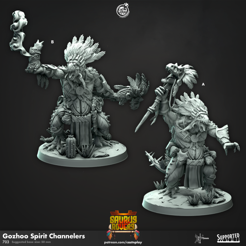 miniature Gozhoo Spirit Channelers by Cast n Play