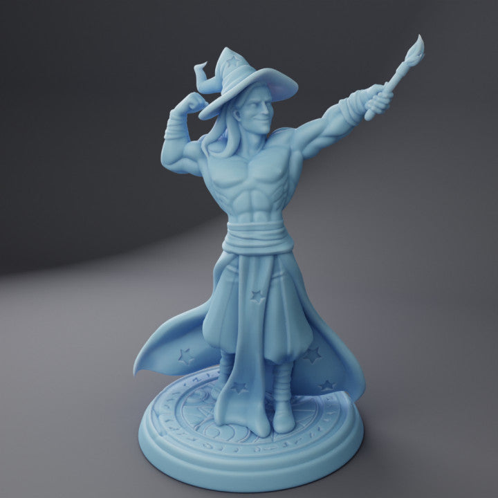 miniature Brent, the buff wizard by Twin Goddess
