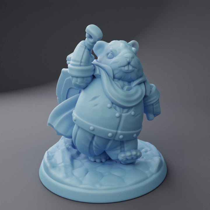 miniature Animal knight Bever by Twin Goddess