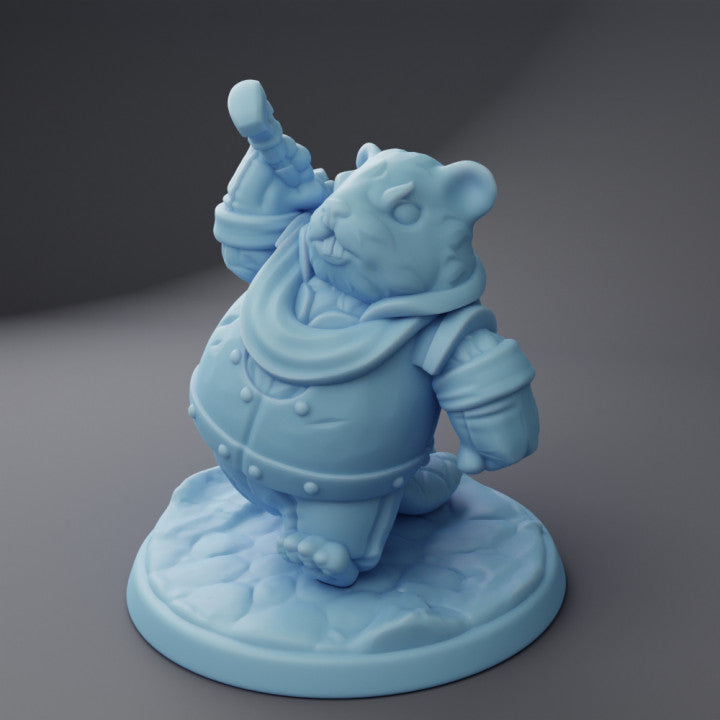 miniature Animal knight Bever by Twin Goddess