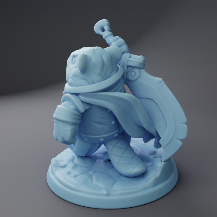 miniature Animal knight Bever by Twin Goddess