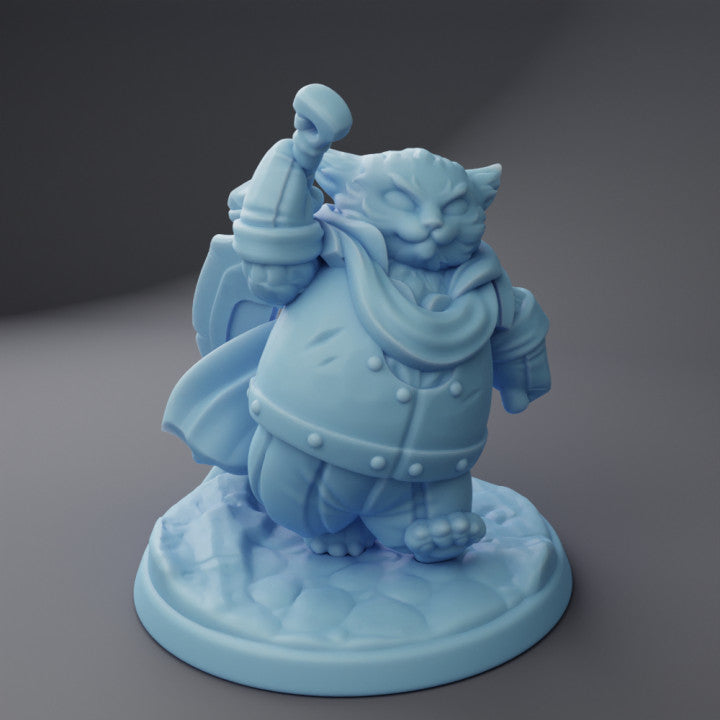 miniature Animal knight Cat by Twin Goddess