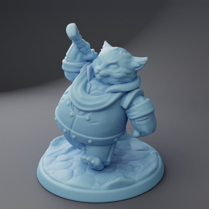 miniature Animal knight Cat by Twin Goddess