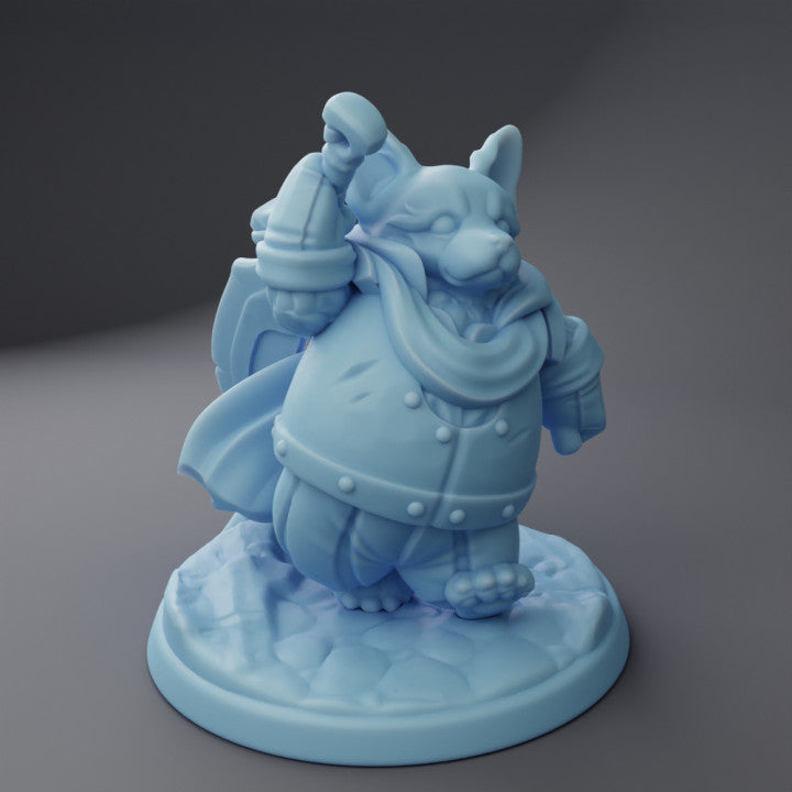 miniature Animal knight Corgi by Twin Goddess