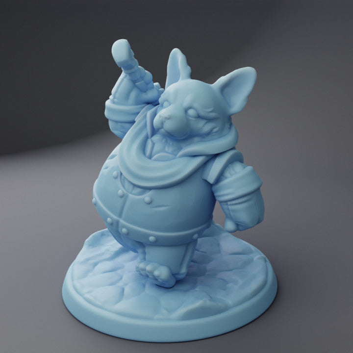 miniature Animal knight Corgi by Twin Goddess