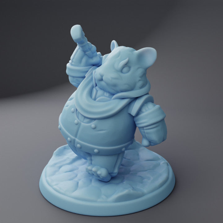miniature Animal knight Hamster by Twin Goddess