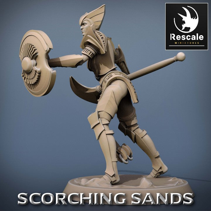 Egyptian Soldier Axe Parry