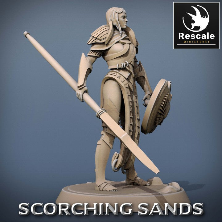 Egyptian Soldier Lance Stand