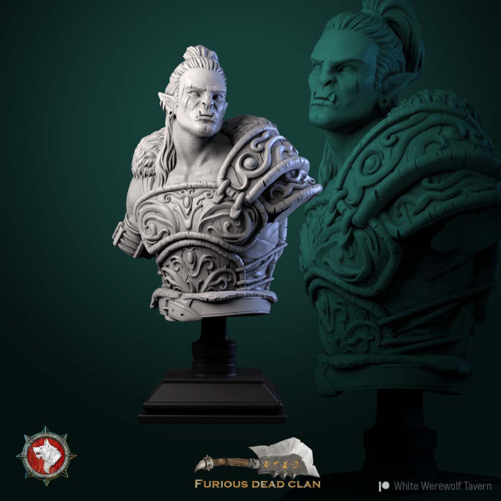 miniature Larsael Bust by White Werewolf Tavern
