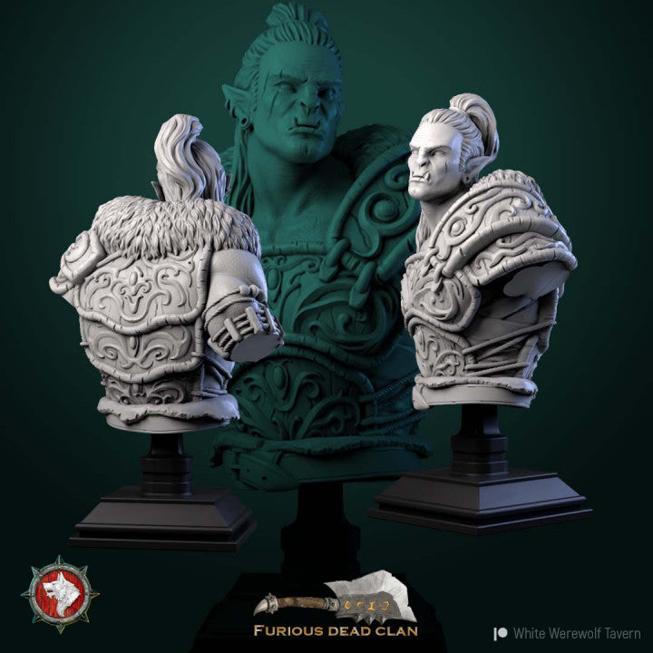 miniature Larsael Bust by White Werewolf Tavern