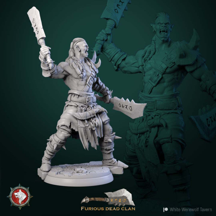 miniature Orc Warriors by White Werewolf Tavern