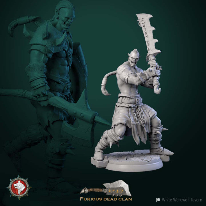 miniature Orc Warriors by White Werewolf Tavern