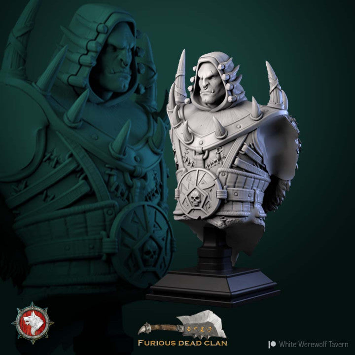 miniature Urgaz Bust by White Werewolf Tavern