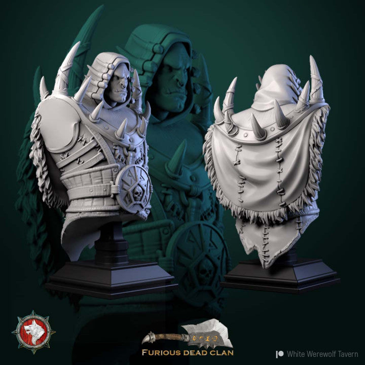 miniature Urgaz Bust by White Werewolf Tavern