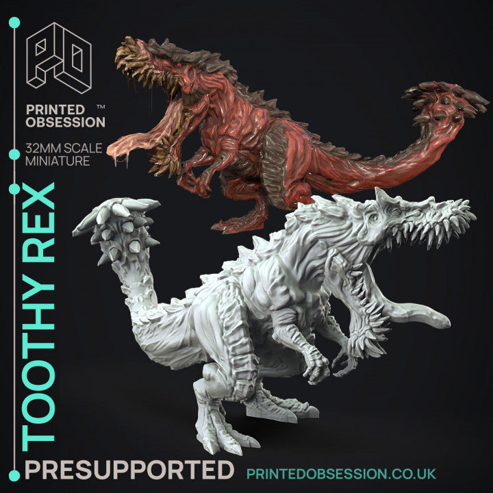Miniature Toothy Rex by Printed Obsession