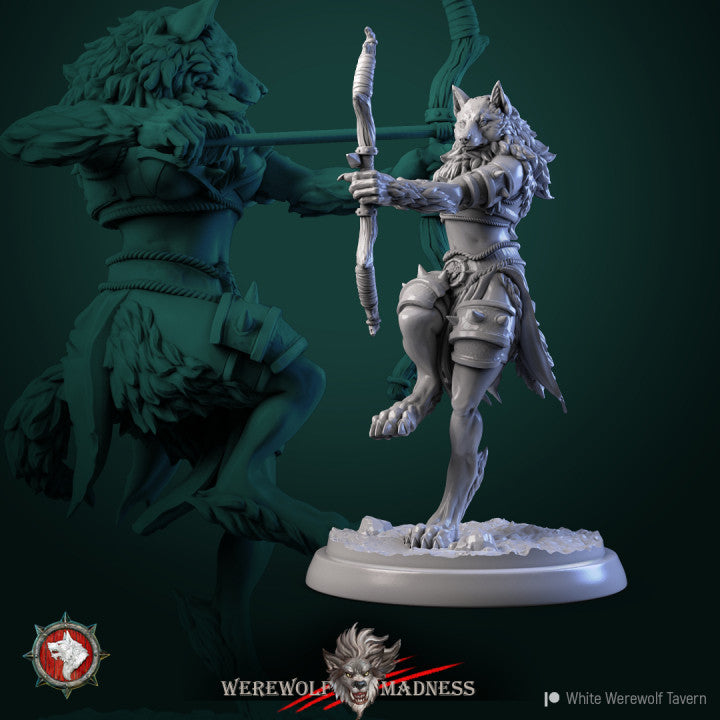 miniature Werewolf Female by White Werewolf Tavern
