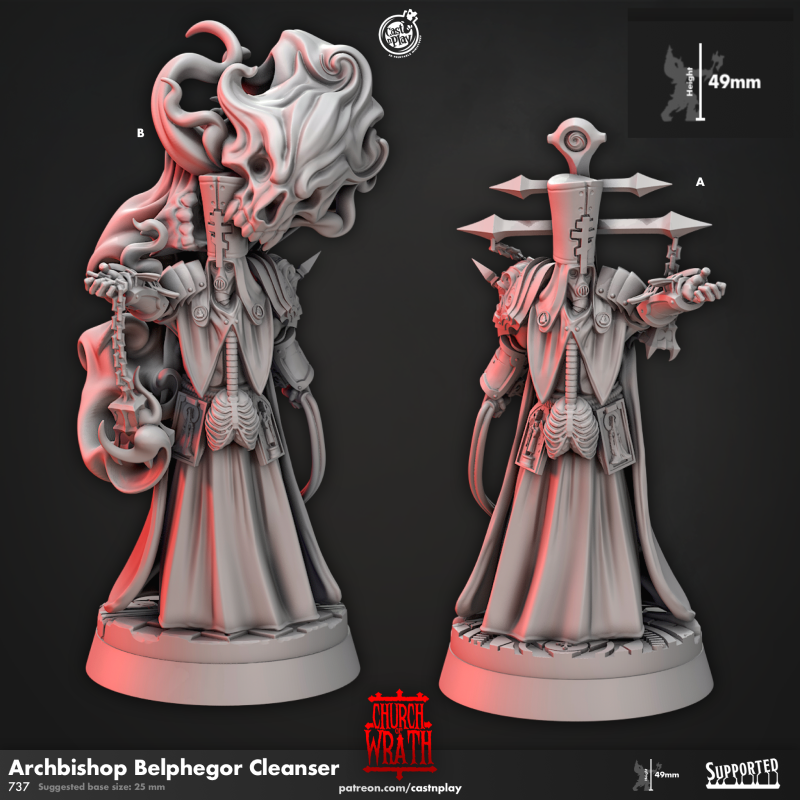 Miniature Archbishop Belphegor - Cleanser by Cast n Play