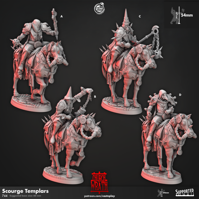 Miniature Scourge Templars by Cast n Play