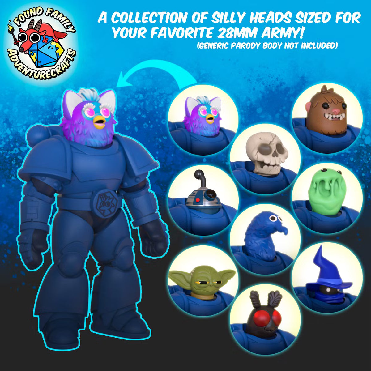 28mm Cartoony Nonsense Heads