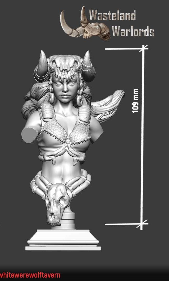 miniature Aluraya Bust by White Werewolf Tavern