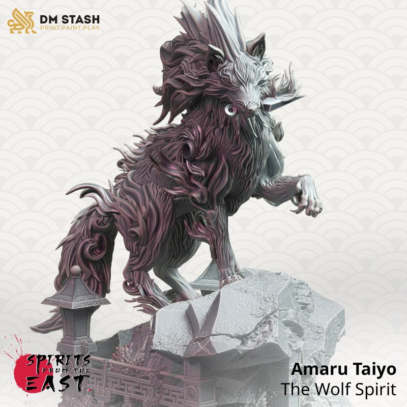 miniature Amaru Taiyo - The Wolf Spirit by DM Stash