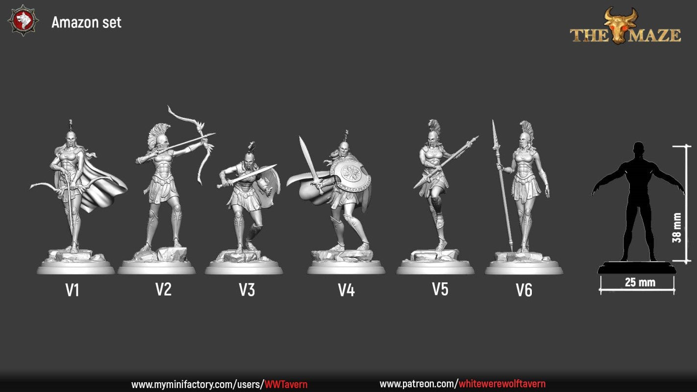 miniature Amazon by White Werewolf Tavern