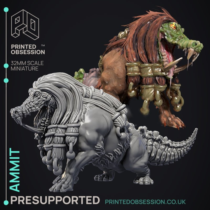 miniature Ammit - Devourer of Hearts by Printed Obsession