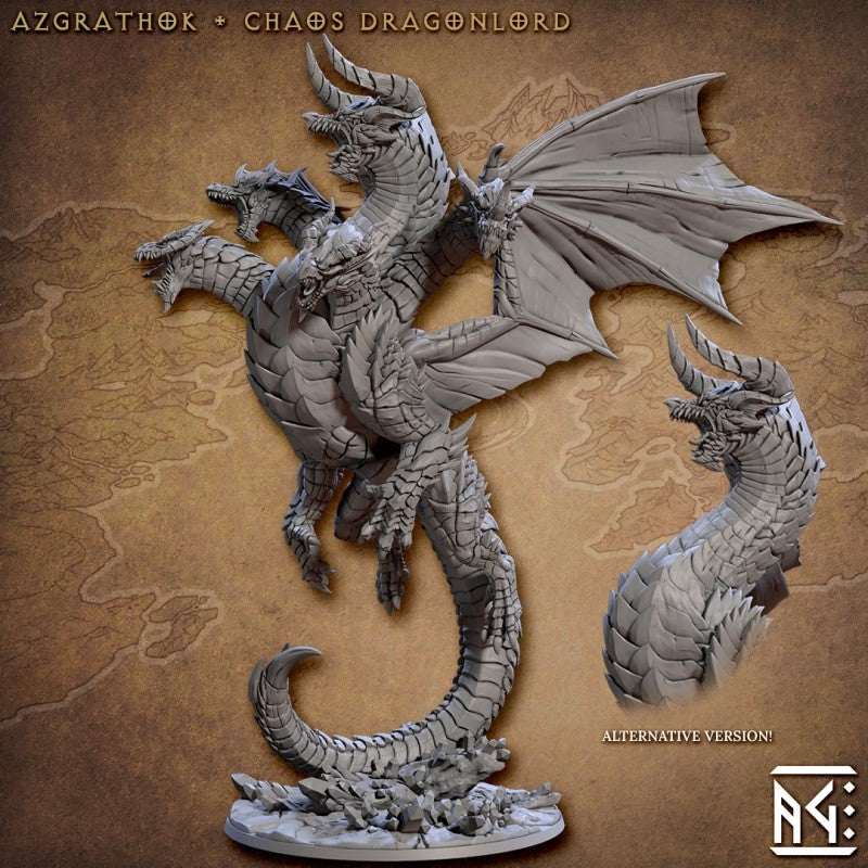 miniature Azgrathok - Chaos Dragonlord by Artisan Guild.