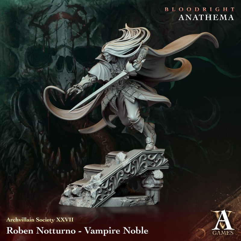 Miniature Roben Notturno - Vampire Nobal by Archvillain Games