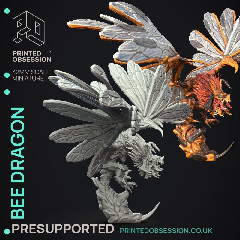 miniature Bee Dragon by Printed Obsession