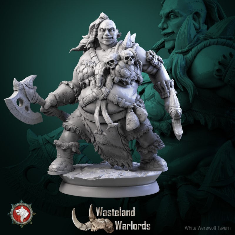 miniature Big Barbarian Set by White Werewolf Tavern